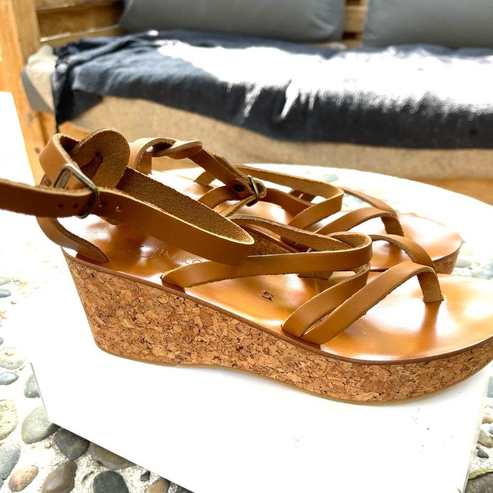 K Jacques Wedge Sandal Size 41